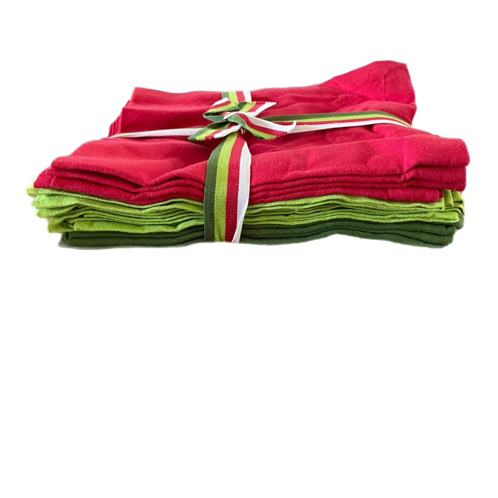 TAG LTD Set of 12 NEW 100% Cotton 18”x18” Napkins | NIP
